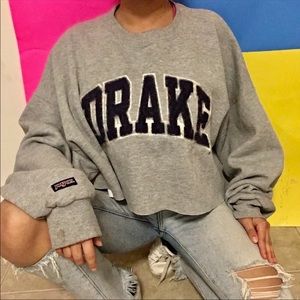 Drake cropped crew neck
